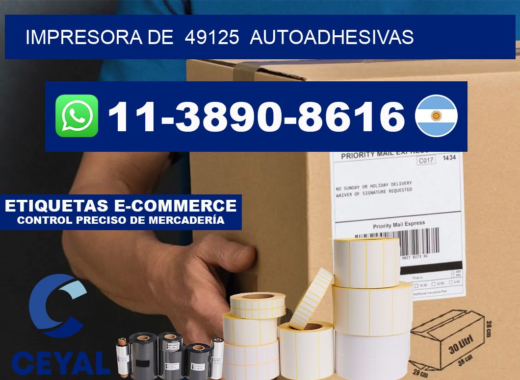 impresora de  49125  autoadhesivas