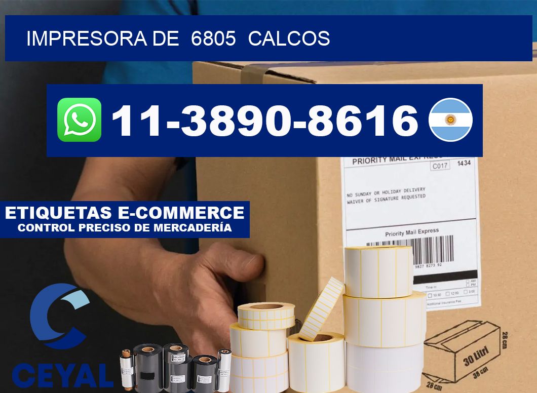 impresora de 6805 calcos