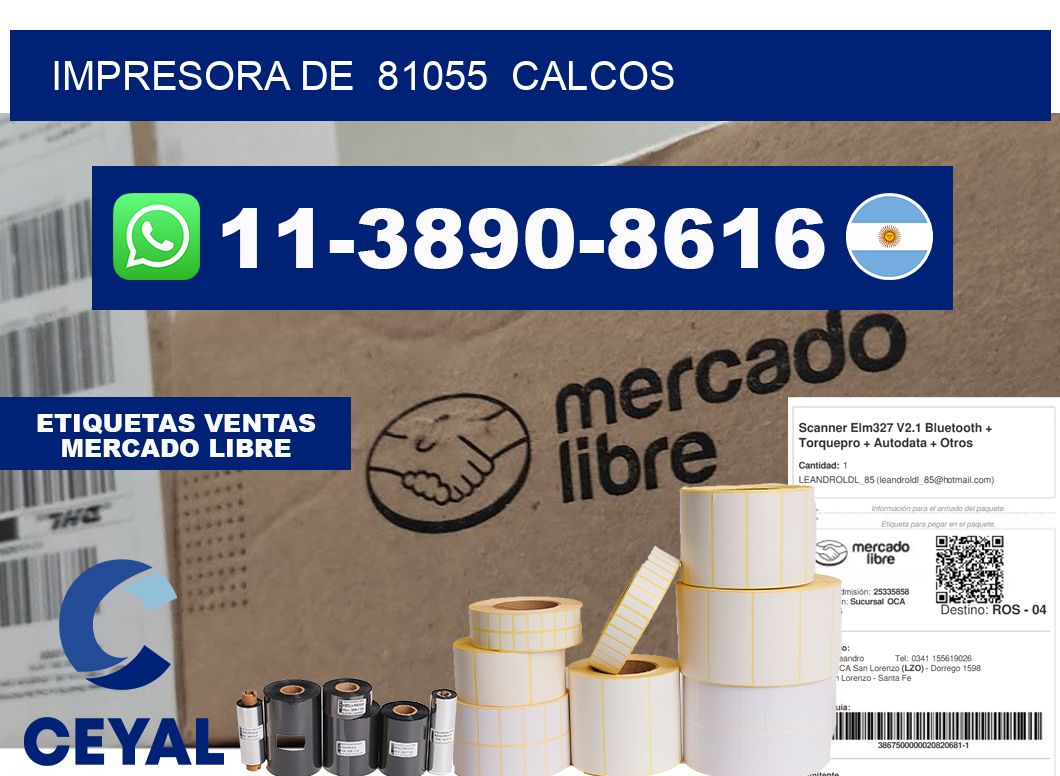 impresora de 81055 calcos
