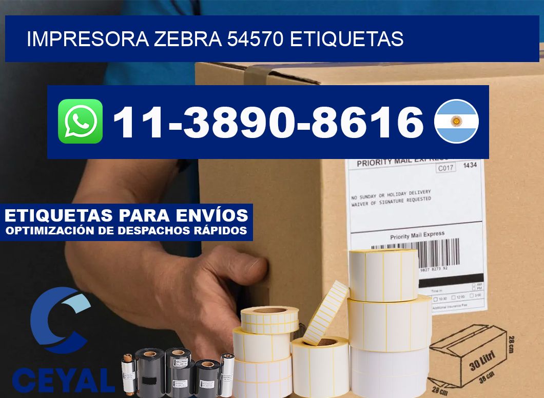 impresora zebra 54570 etiquetas