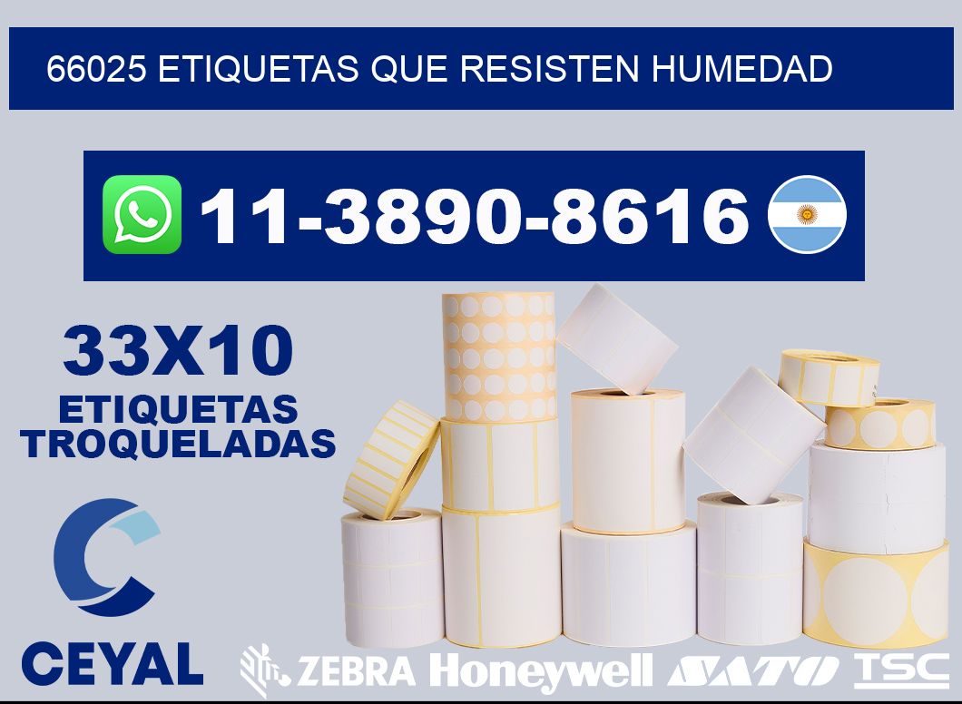 66025 etiquetas que resisten humedad
