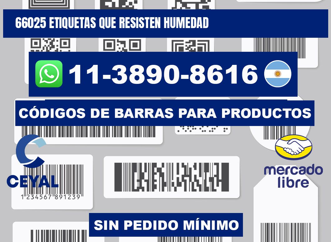 66025 etiquetas que resisten humedad