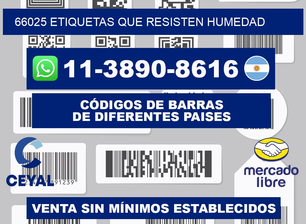 66025 etiquetas que resisten humedad