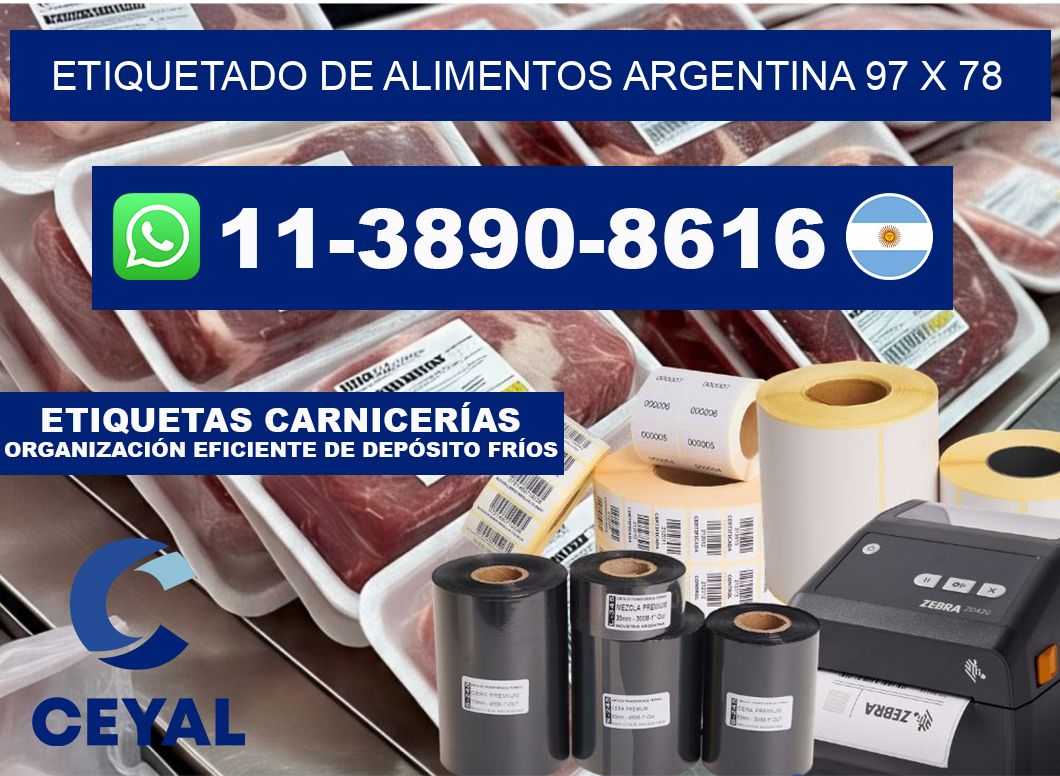 Etiquetado de alimentos Argentina 97 x 78