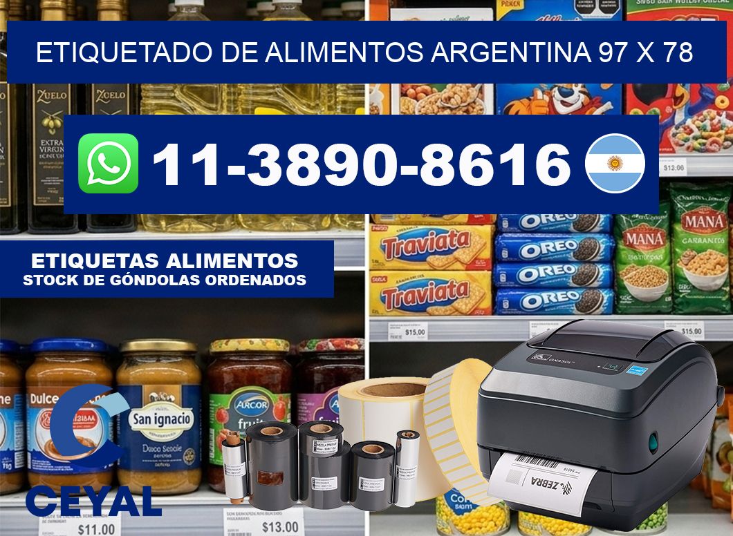 Etiquetado de alimentos Argentina 97 x 78