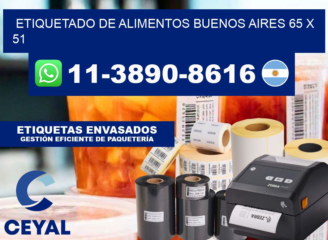 Etiquetado de alimentos buenos aires 65 x 51