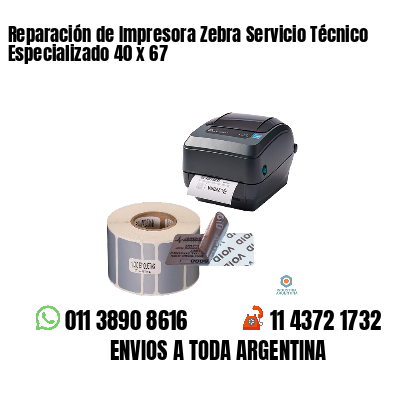 Reparación de Impresora Zebra Servicio Técnico Especializado 40 x 67