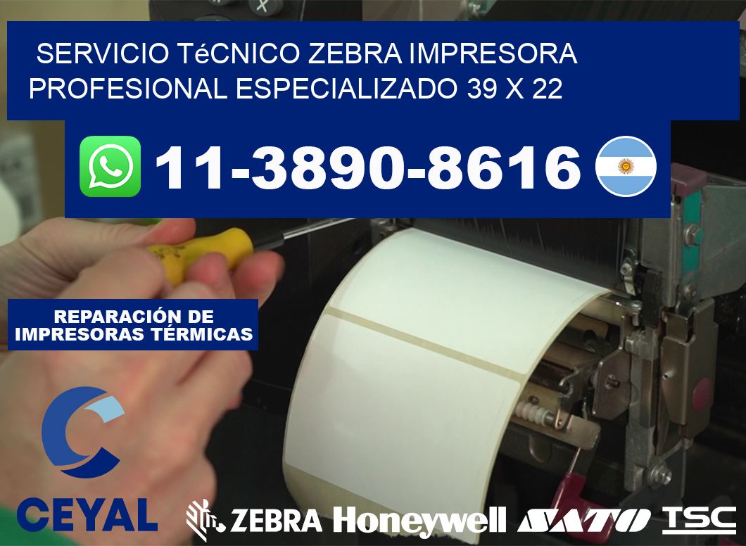 Servicio Técnico Zebra Impresora Profesional Especializado 39 x 22