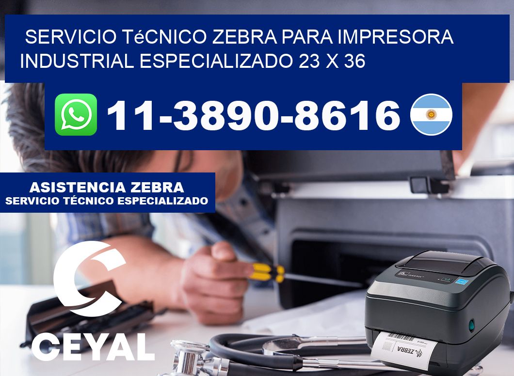 Servicio Técnico Zebra para Impresora Industrial Especializado 23 x 36