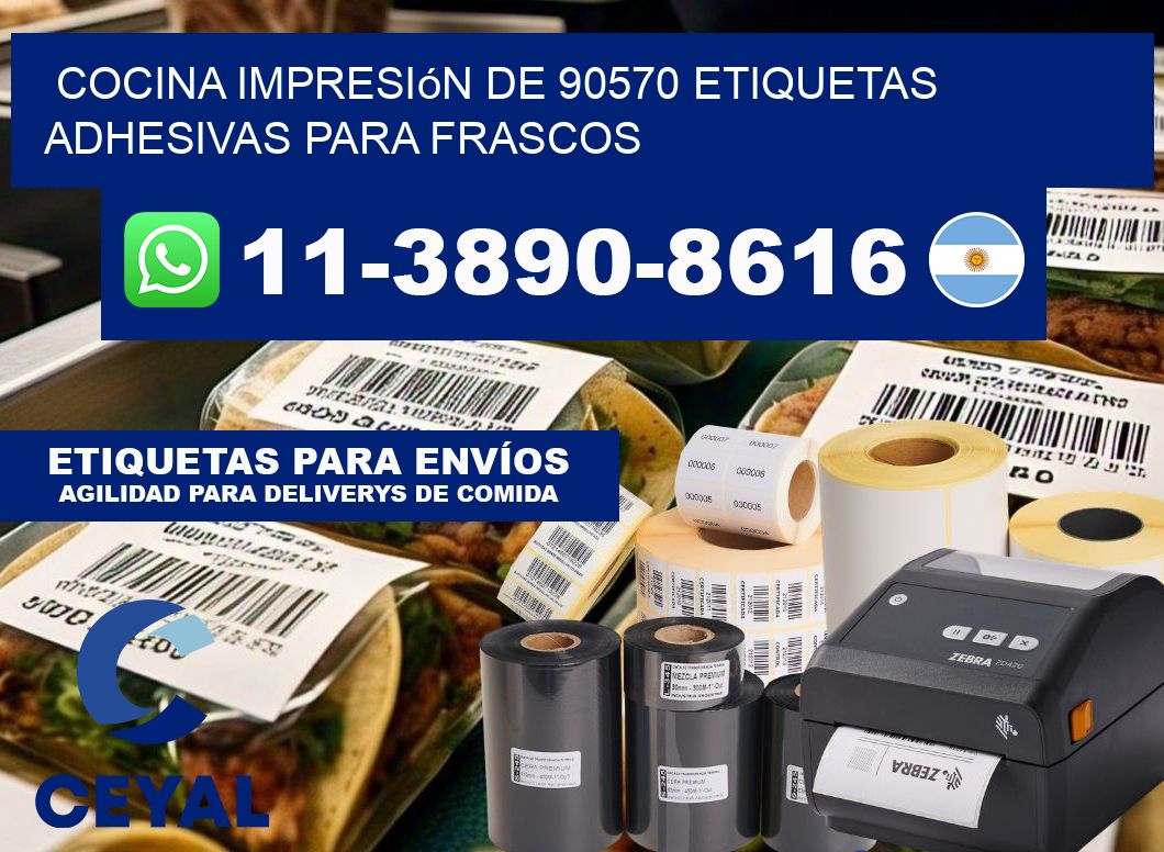 cocina impresión de 90570 etiquetas adhesivas para frascos