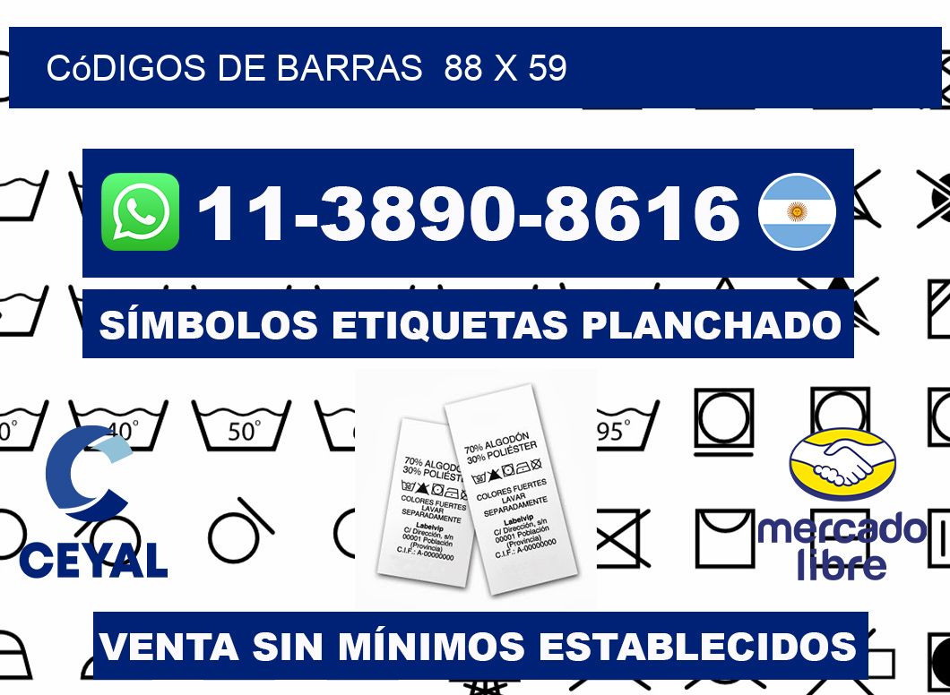 códigos de barras 88 x 59