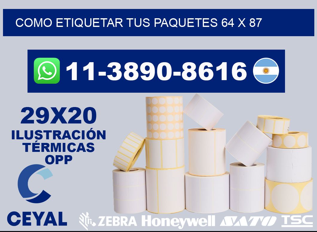como etiquetar tus paquetes 64 x 87