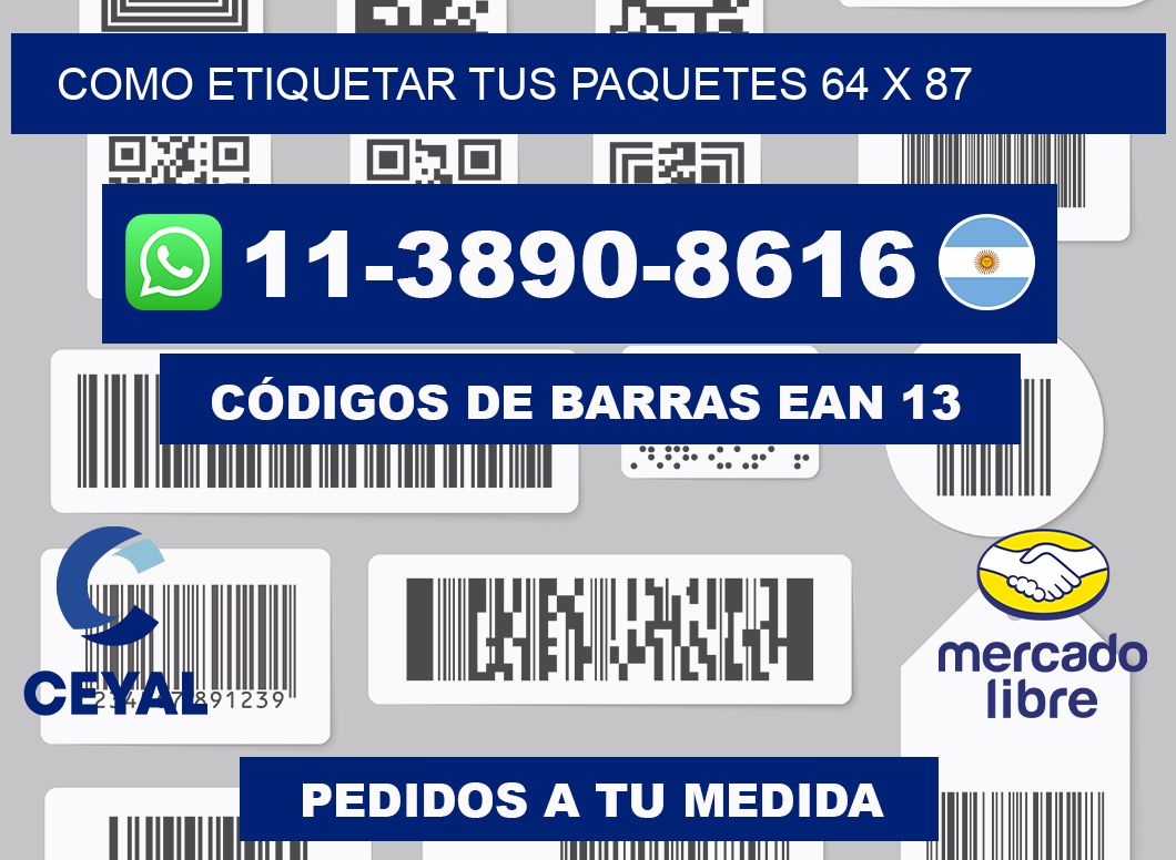 como etiquetar tus paquetes 64 x 87