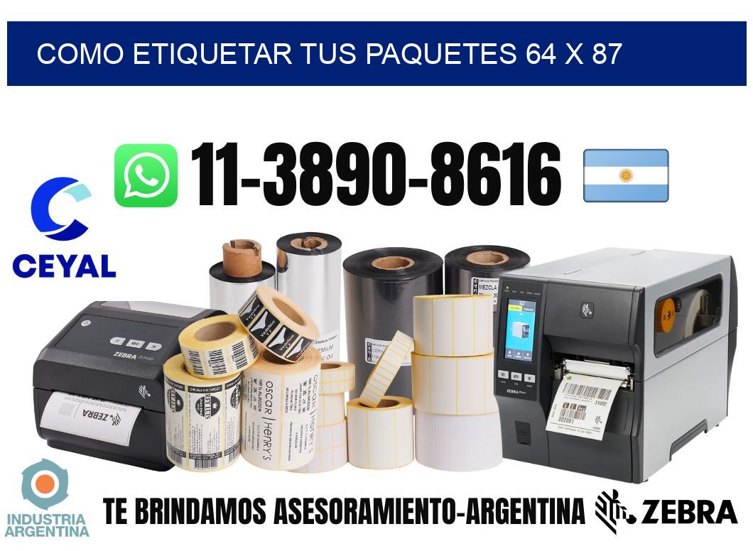 como etiquetar tus paquetes 64 x 87