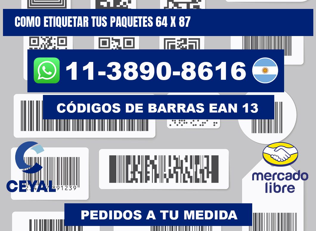 como etiquetar tus paquetes 64 x 87