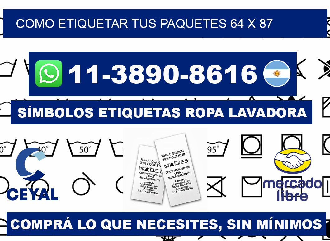 como etiquetar tus paquetes 64 x 87