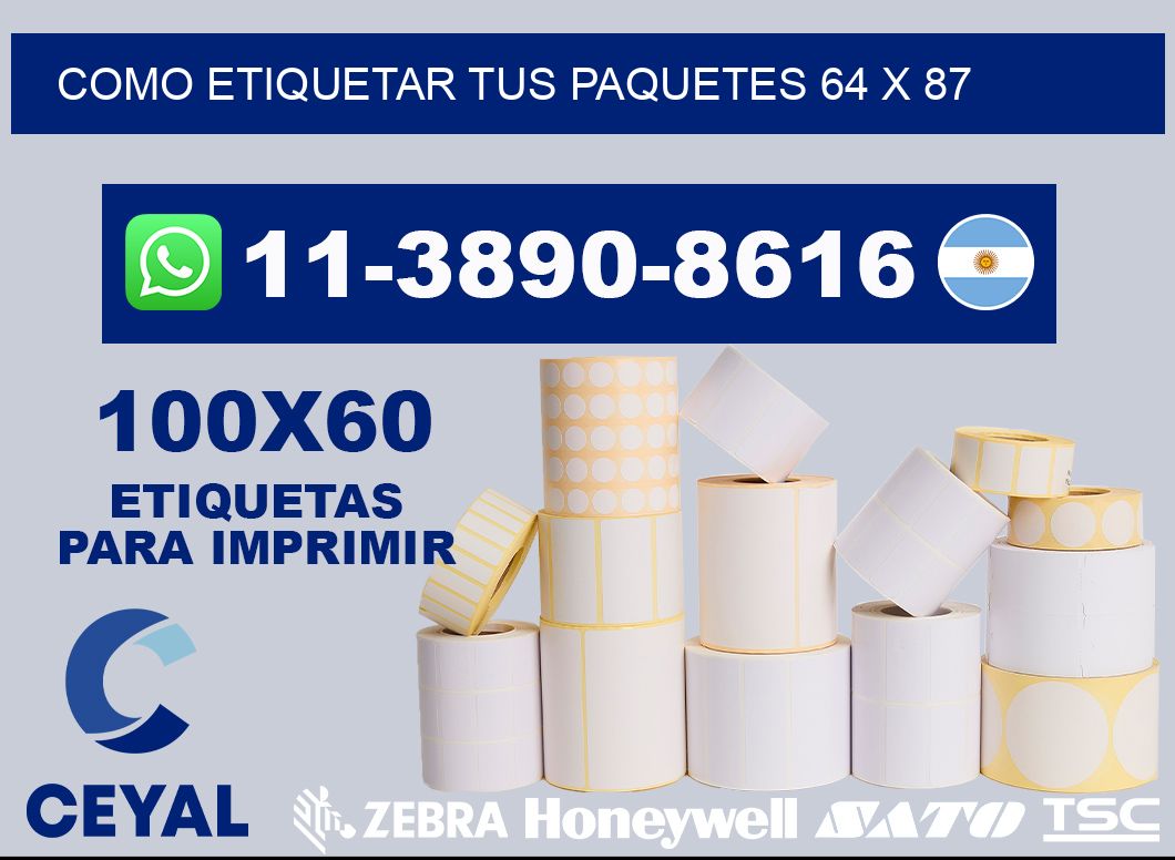 como etiquetar tus paquetes 64 x 87