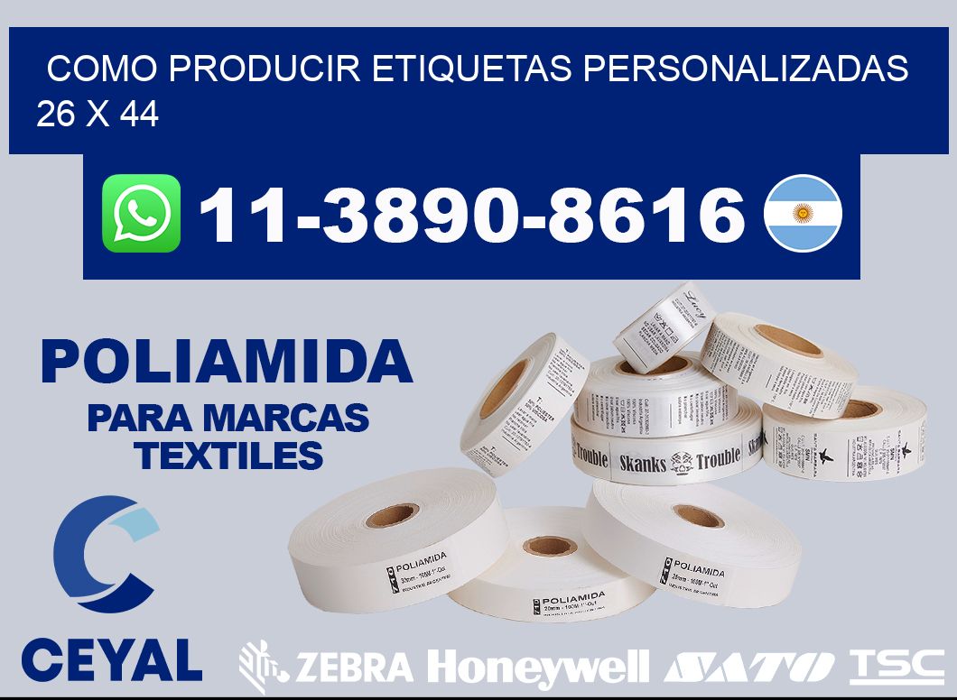 como producir etiquetas personalizadas 26 x 44
