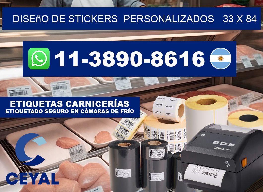 diseño de stickers personalizados 33 x 84
