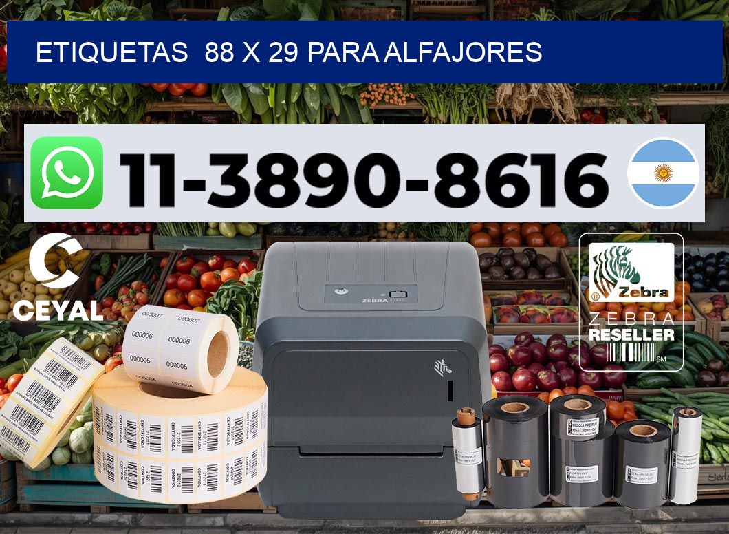 etiquetas 88 x 29 para Alfajores