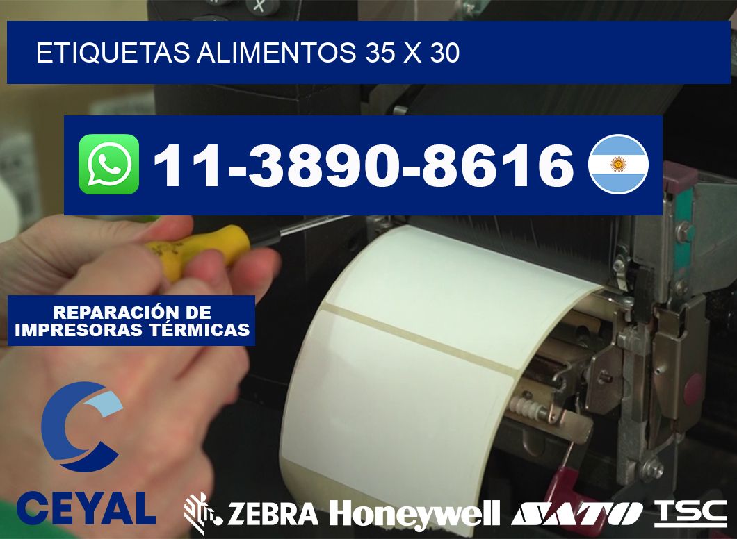 etiquetas alimentos 35 x 30
