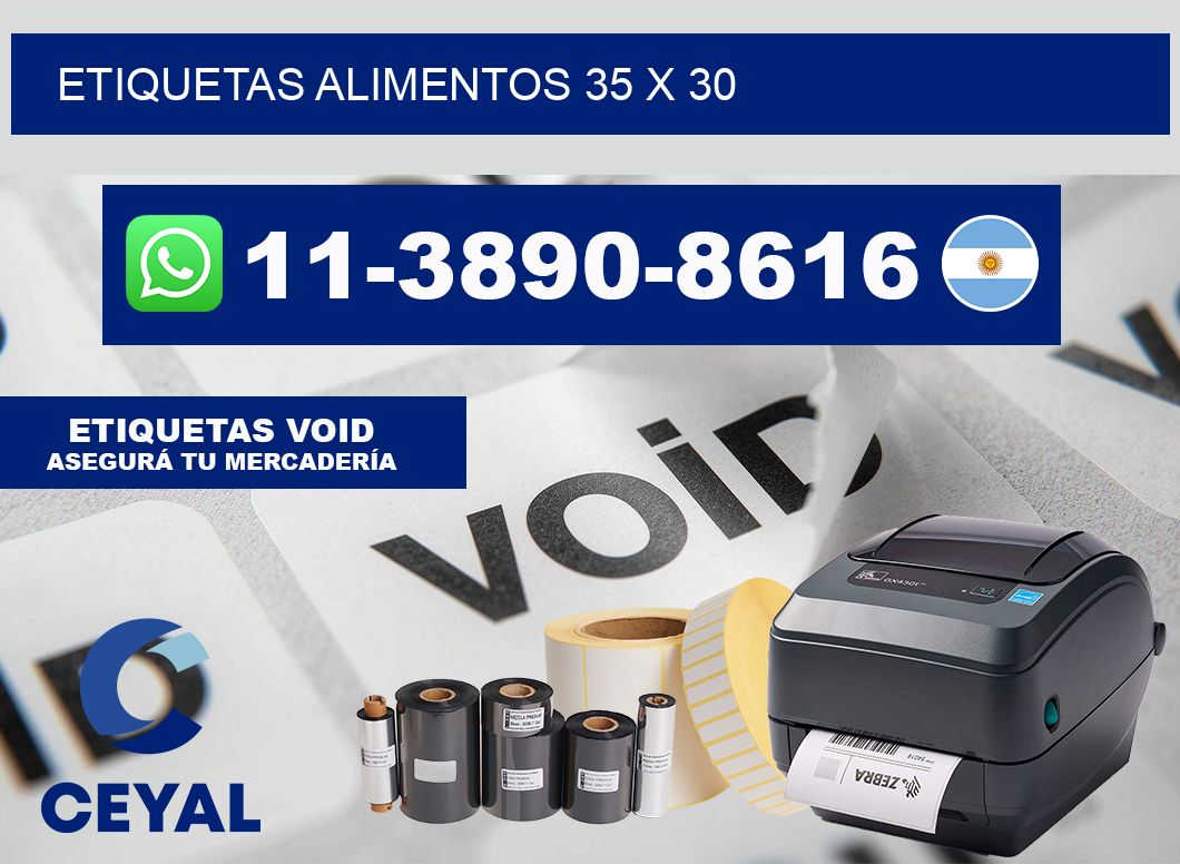 etiquetas alimentos 35 x 30