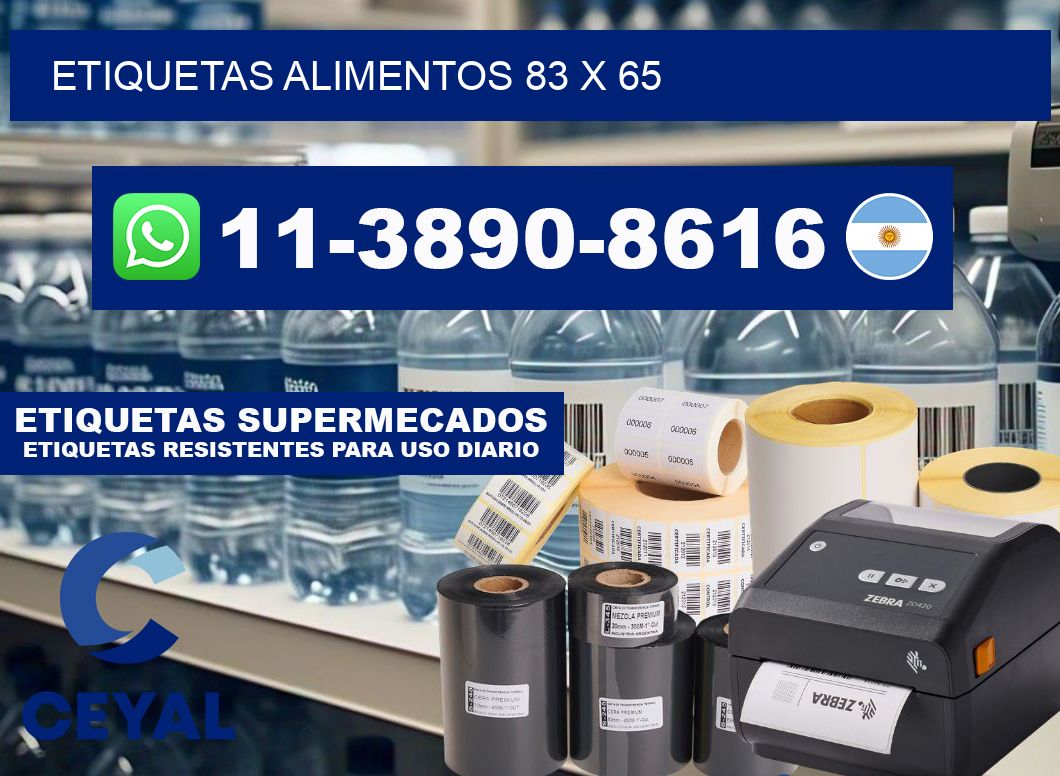 etiquetas alimentos 83 x 65