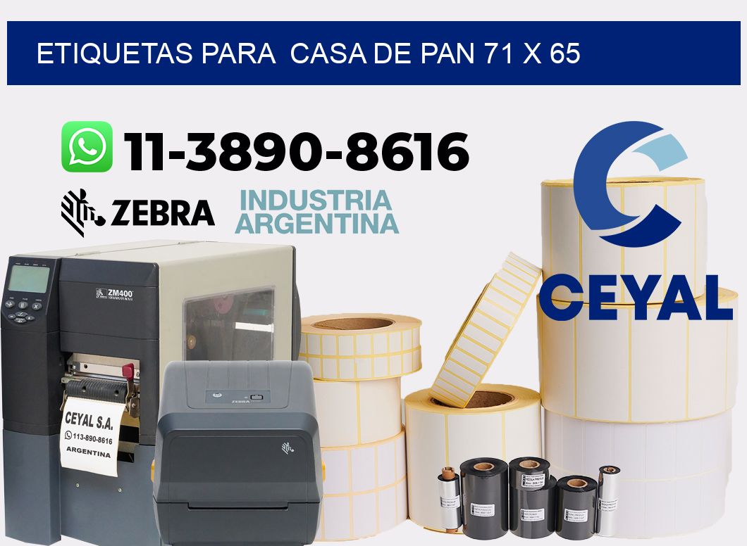 etiquetas para Casa de pan 71 x 65
