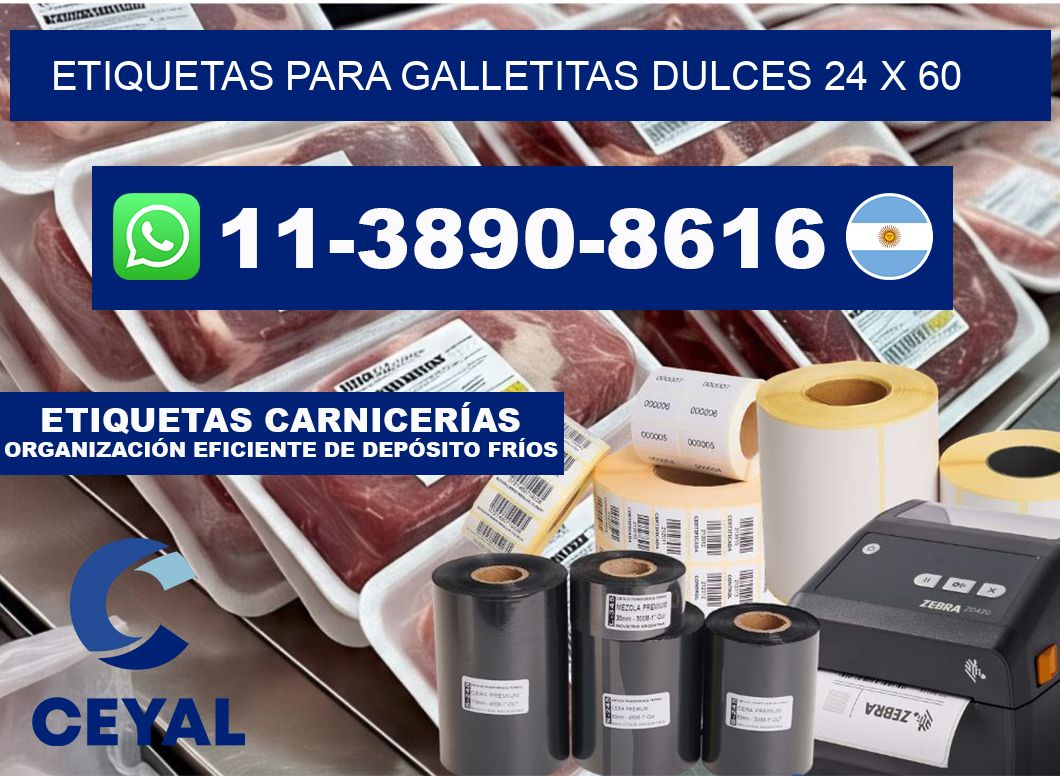 etiquetas para Galletitas dulces 24 x 60