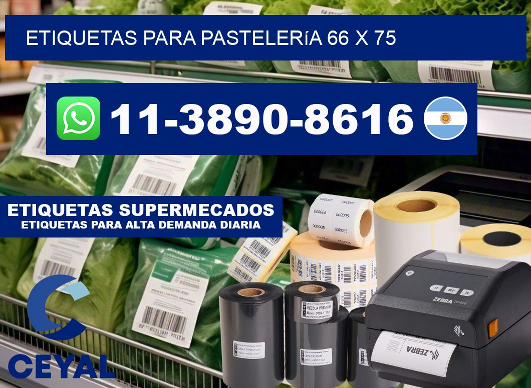 etiquetas para Pastelería 66 x 75