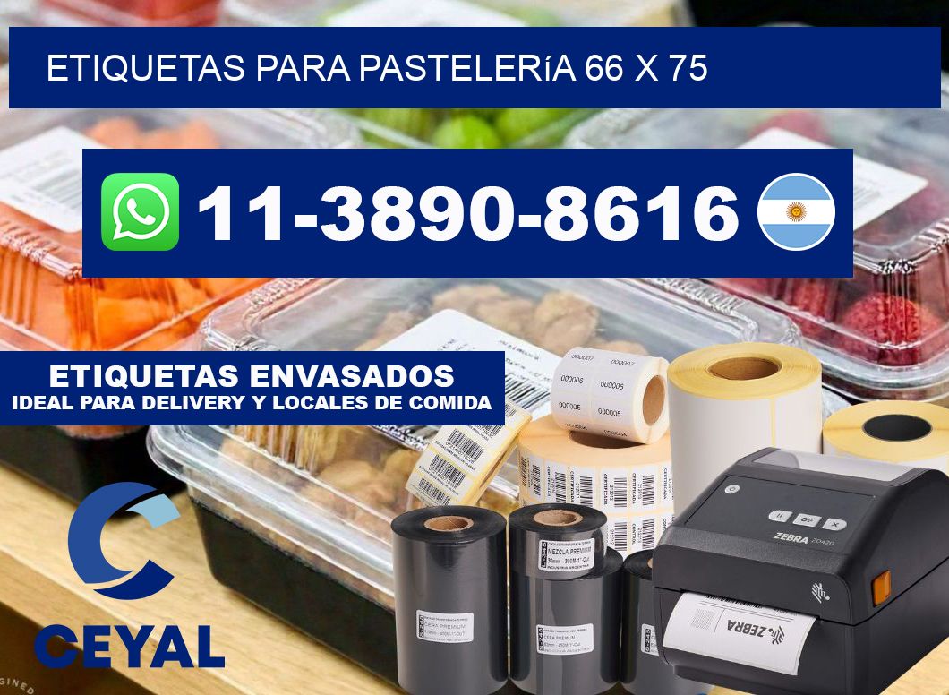 etiquetas para Pastelería 66 x 75