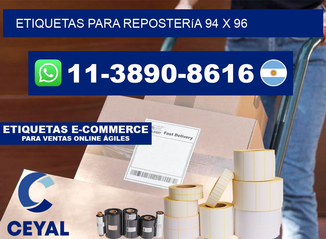 etiquetas para Repostería 94 x 96