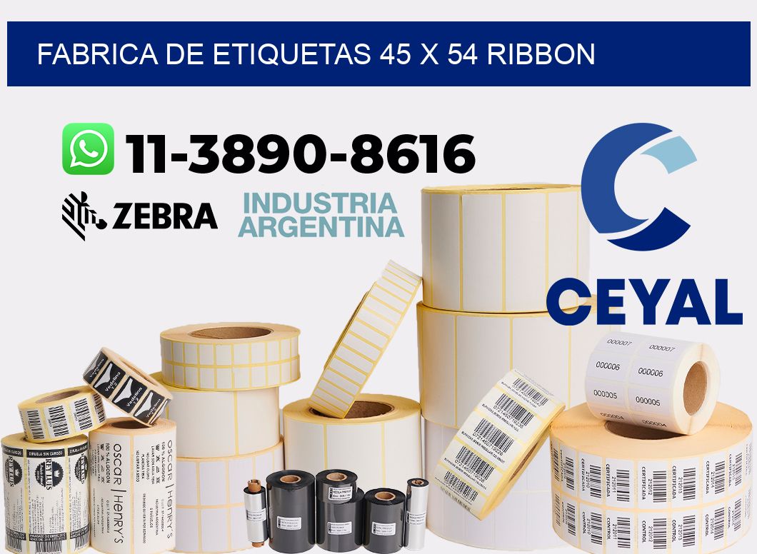 fabrica de etiquetas 45 x 54 ribbon
