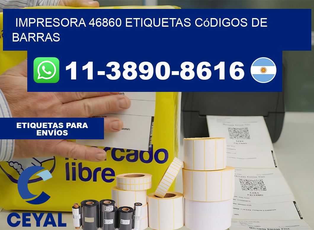 impresora 46860 etiquetas códigos de barras