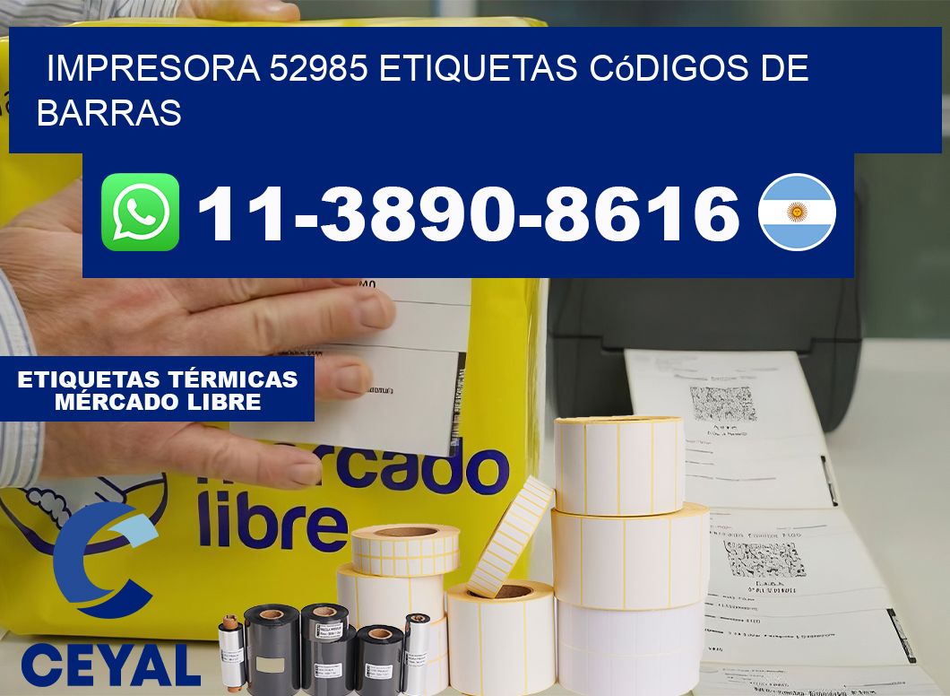impresora 52985 etiquetas códigos de barras