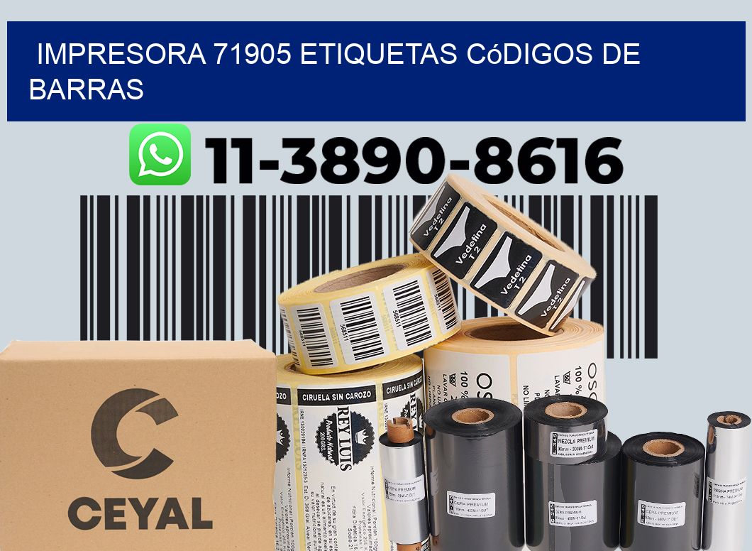 impresora 71905 etiquetas códigos de barras