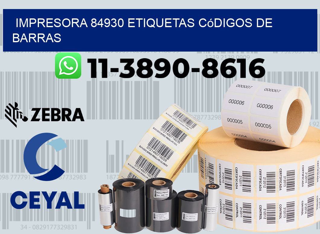impresora 84930 etiquetas códigos de barras