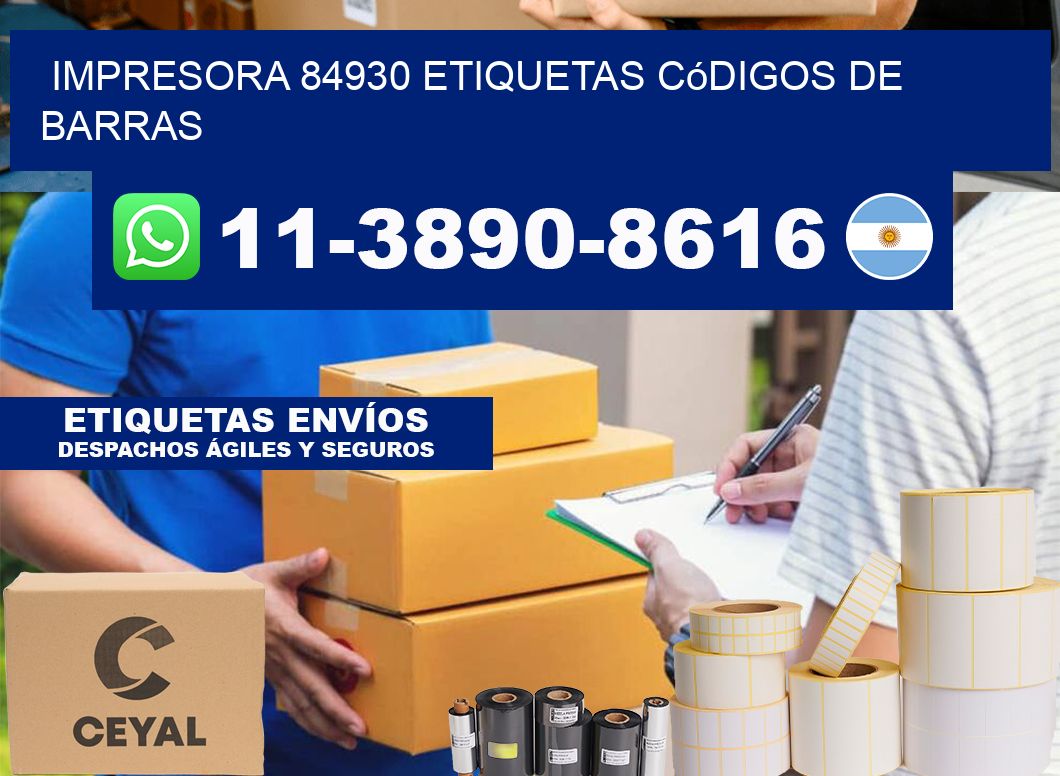 impresora 84930 etiquetas códigos de barras