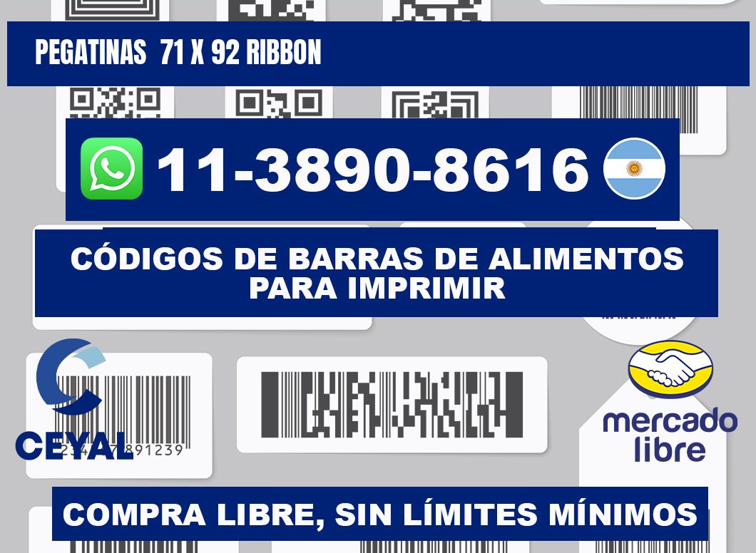 pegatinas  71 x 92 ribbon