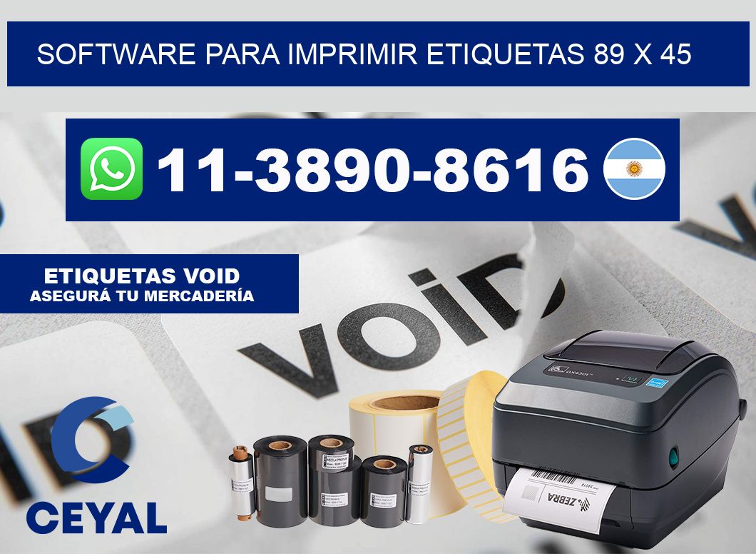 software para imprimir etiquetas 89 x 45