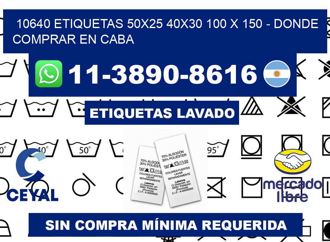 10640 etiquetas 50x25 40x30 100 x 150 - Donde Comprar en Caba