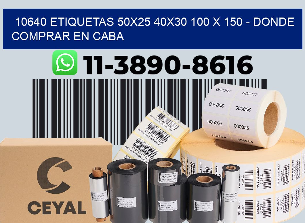 10640 etiquetas 50x25 40x30 100 x 150 - Donde Comprar en Caba