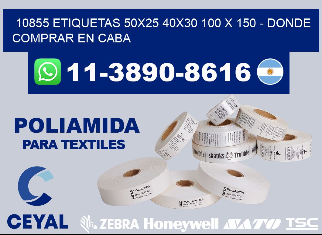 10855 etiquetas 50x25 40x30 100 x 150 - Donde Comprar en Caba