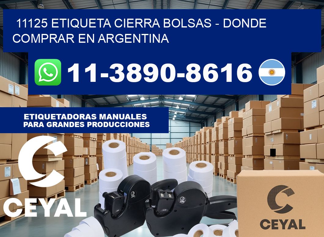 11125 etiqueta Cierra Bolsas – Donde Comprar en Argentina