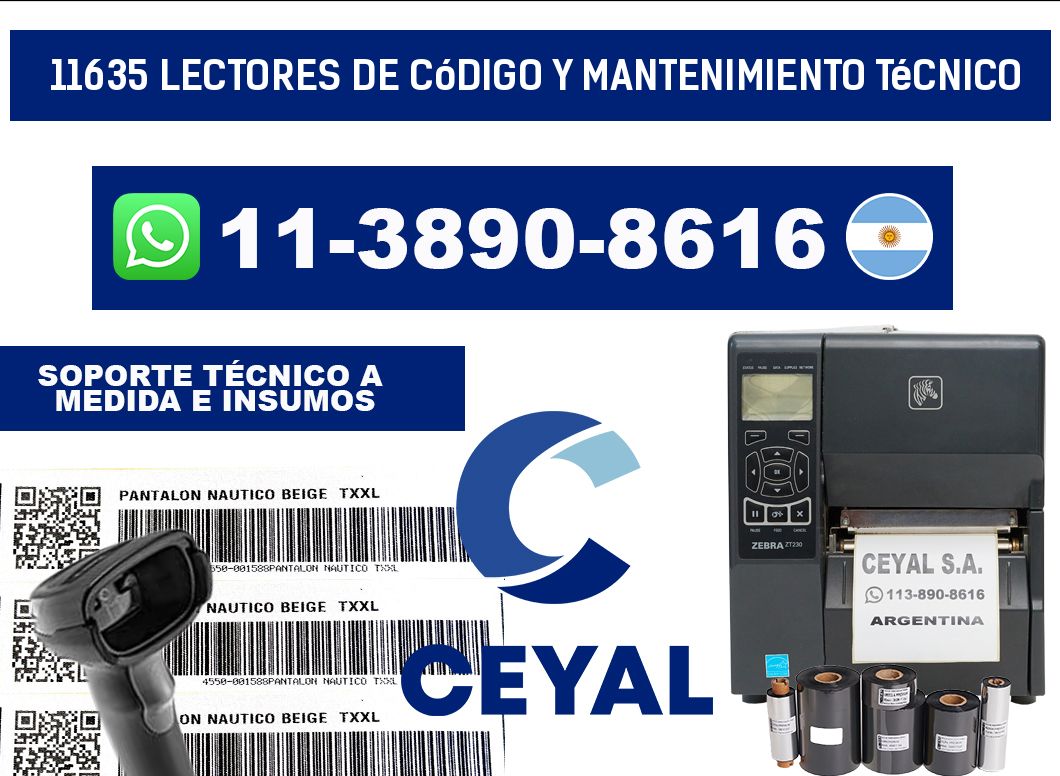 11635 Lectores de Código y Mantenimiento Técnico