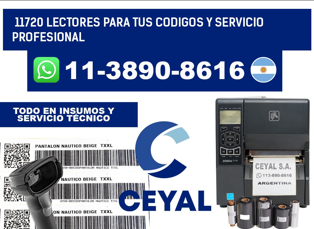 11720 Lectores para tus codigos y Servicio Profesional