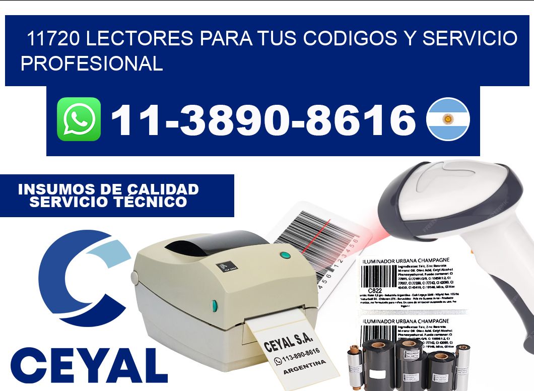 11720 Lectores para tus codigos y Servicio Profesional