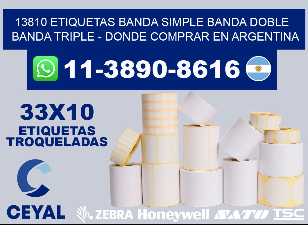 13810 etiquetas banda simple banda doble banda triple - Donde Comprar en Argentina