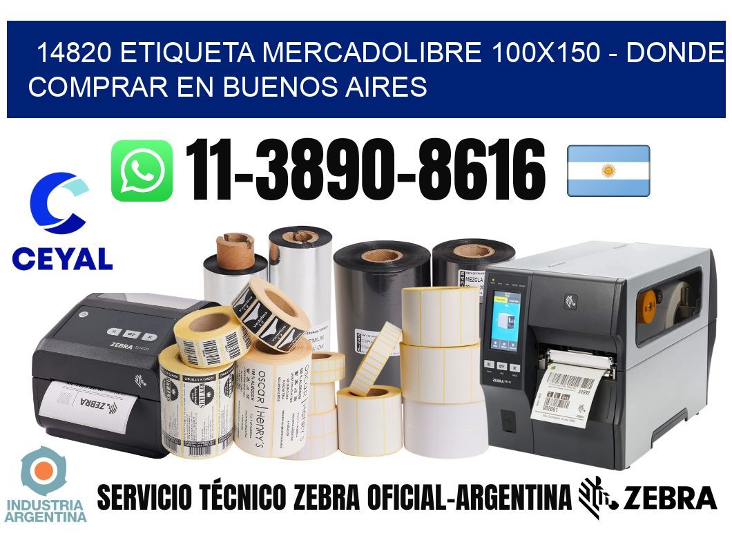 14820 etiqueta MercadoLibre 100x150 - Donde Comprar en Buenos Aires