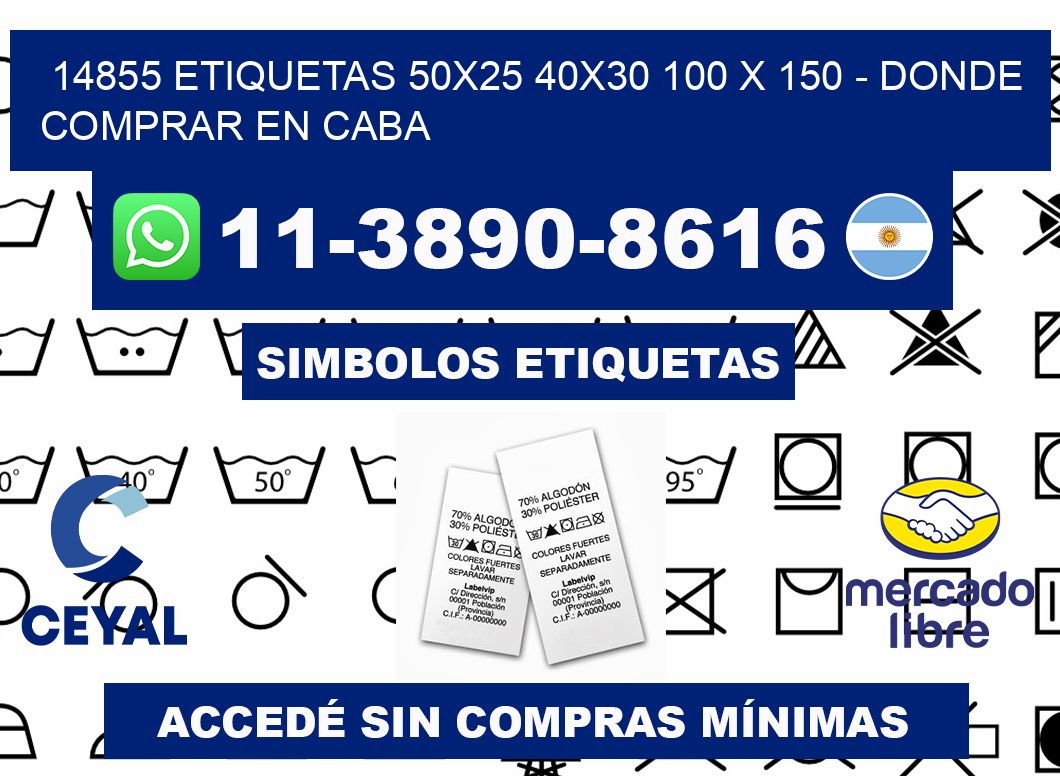 14855 etiquetas 50x25 40x30 100 x 150 - Donde Comprar en Caba